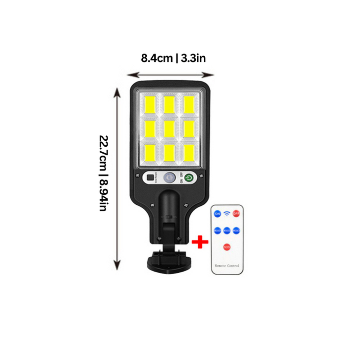 LuminoSense - Motion-Sensor 60W LED Solar Outdoor Light